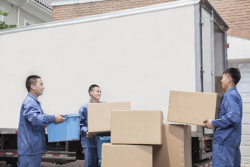 Uxbridge house move loading process with careful furniture protection