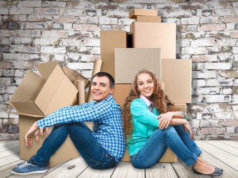 Packing boxes and protective materials prepared for a move in Uxbridge