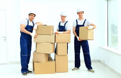 Packing and loading belongings into a removal van for an Uxbridge move