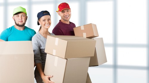 Commercial moving team planning an office relocation in Uxbridge