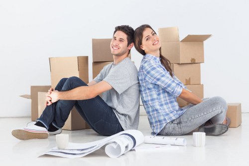 Packed student belongings ready for a Uxbridge move