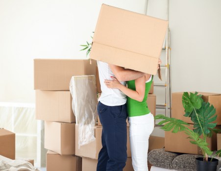 Office furniture being carefully loaded for relocation in Uxbridge