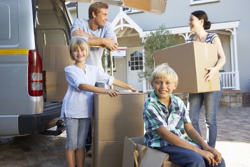 Van loading furniture for a small move in Uxbridge