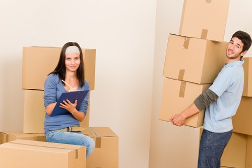 Removal van loaded for a property relocation in Uxbridge