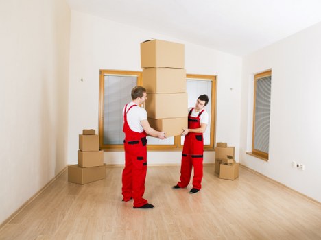 Staff using proper lifting techniques during a Uxbridge removals job